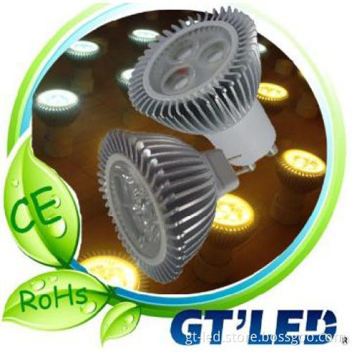 3W LED GU10 spot lighting with ce.rohs approved EMC approval